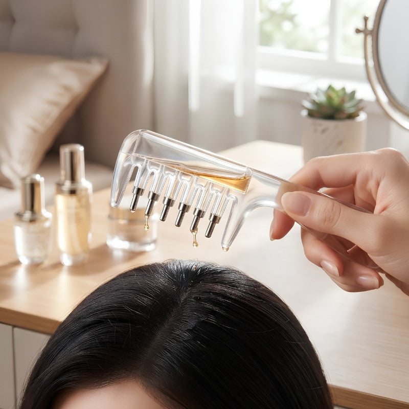 Scalp applicator massage comb feature overview