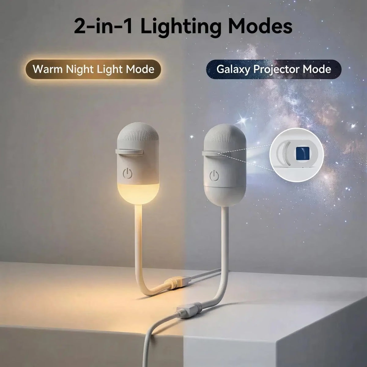 Galaxy projector adjustable focus feature
