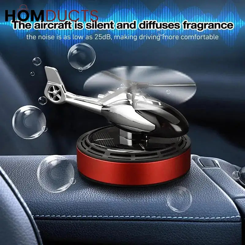 Solar powered car diffuser dashboard use