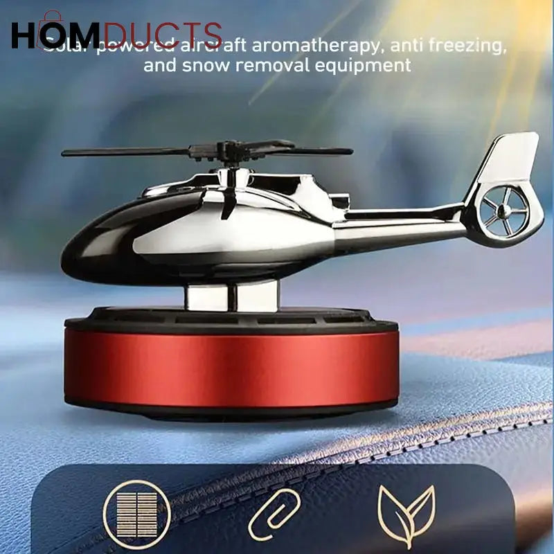 Helicopter car air freshener diffuser features
